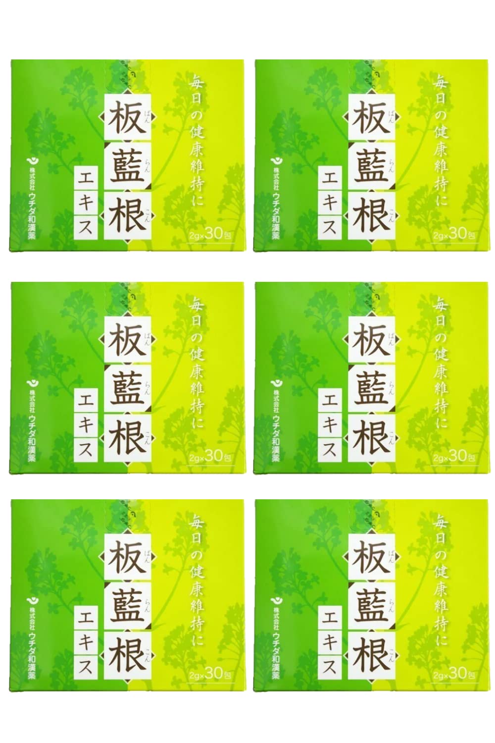 板藍根（ばんらんこん）　エキス顆粒　2g×30包ｘ6箱入り
