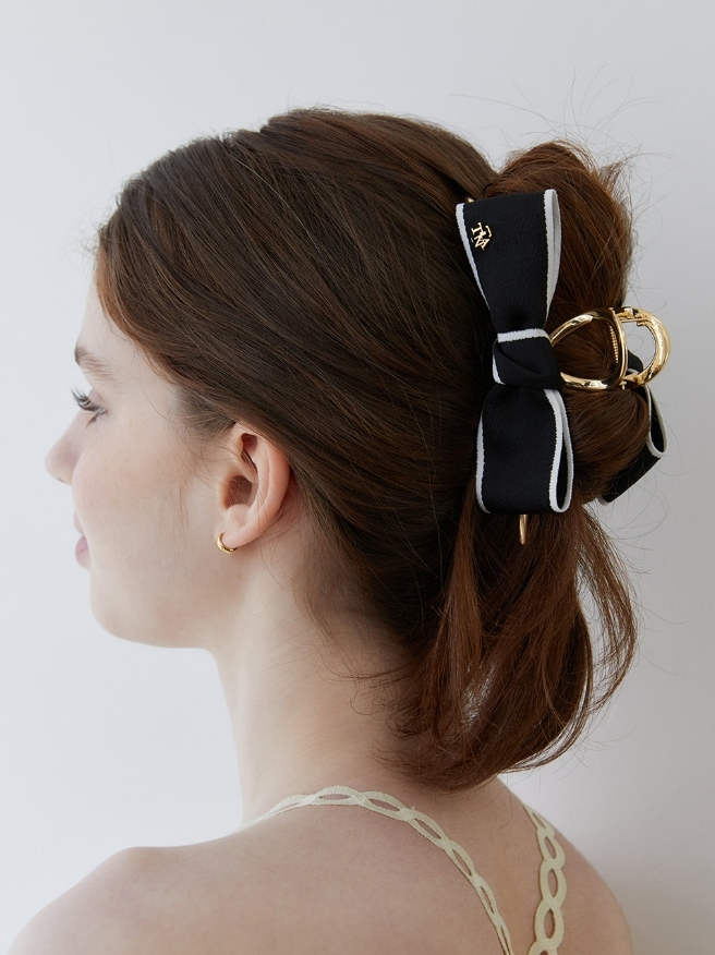 ボーダーリボンヘアクロウクリップHB2232