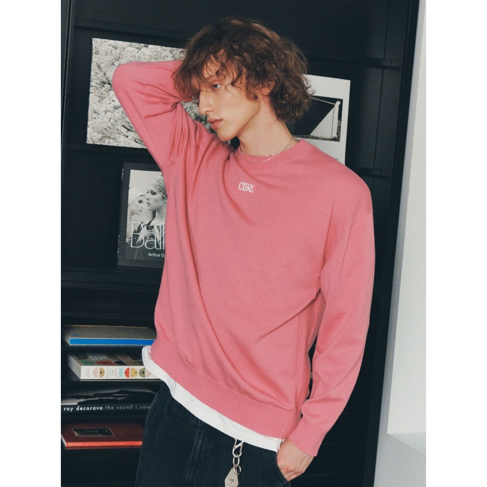 CITYBREEZE for MEN CTBRZ エッセンシャルラウンドネックニット PINK 9,362円