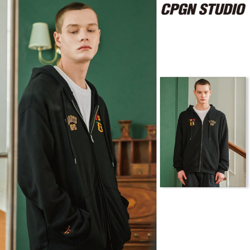 【CPGN STUDIO】 Studio Varsity Hood Zip Up
