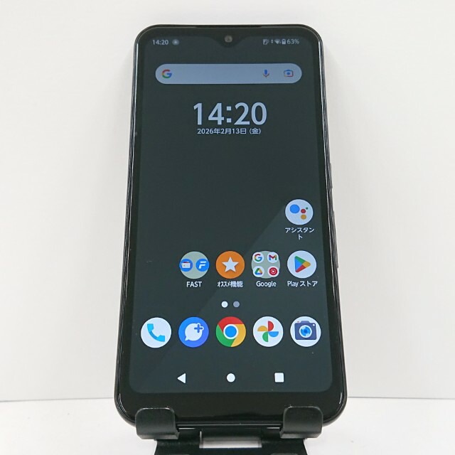 arrows We FCG01 au ブラック 送料無料 本体 c17144 【中古】