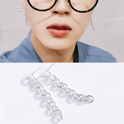 送料無料[2ea] 防弾少年団/ BTS/ジミン/Jimin st. シンプルチェーンピアシング