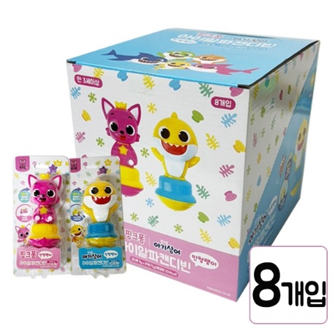 韓国人気 ピンクポン アイアルファ キャンディービン 9g X 8個入り 1箱 / エノキのおもちゃとキャンディーを一気に / 韓国お菓子 / 韓国食品 / 핑크퐁 캔디빈 X8