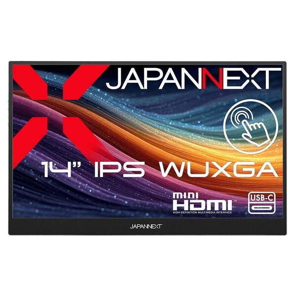 JAPANNEXT JN-MD-EiT14WX 14インチ ワイド 液晶ディスプレイ (10点式タッチスクリーン)