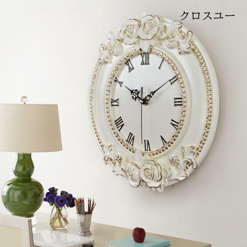 レトロ時計 掛け時計 壁掛け時計 北欧 インテリア ローマ レトロ風 おしゃれ 静音 時計 部屋 リビング