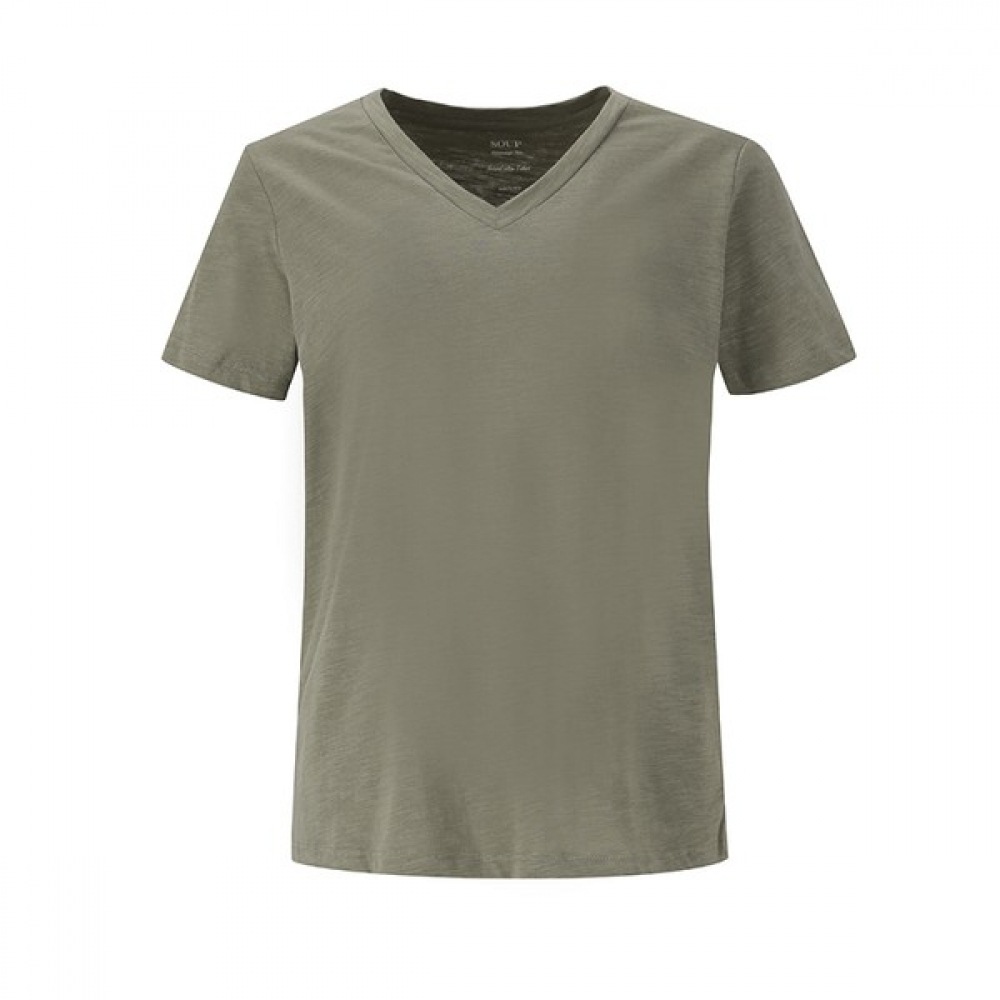 （フォレスト）VネックコットンショートスリーブTシャツ（SZ4ST91）