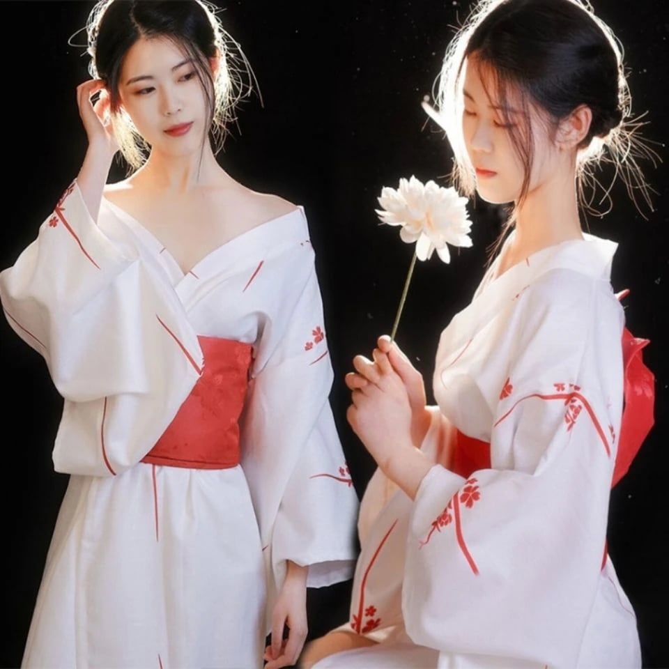 浴衣レディース神明少女服和服改良和服セット日系和風映画館レトロ写真和服ワンピース ゆかた 韓国ファッション