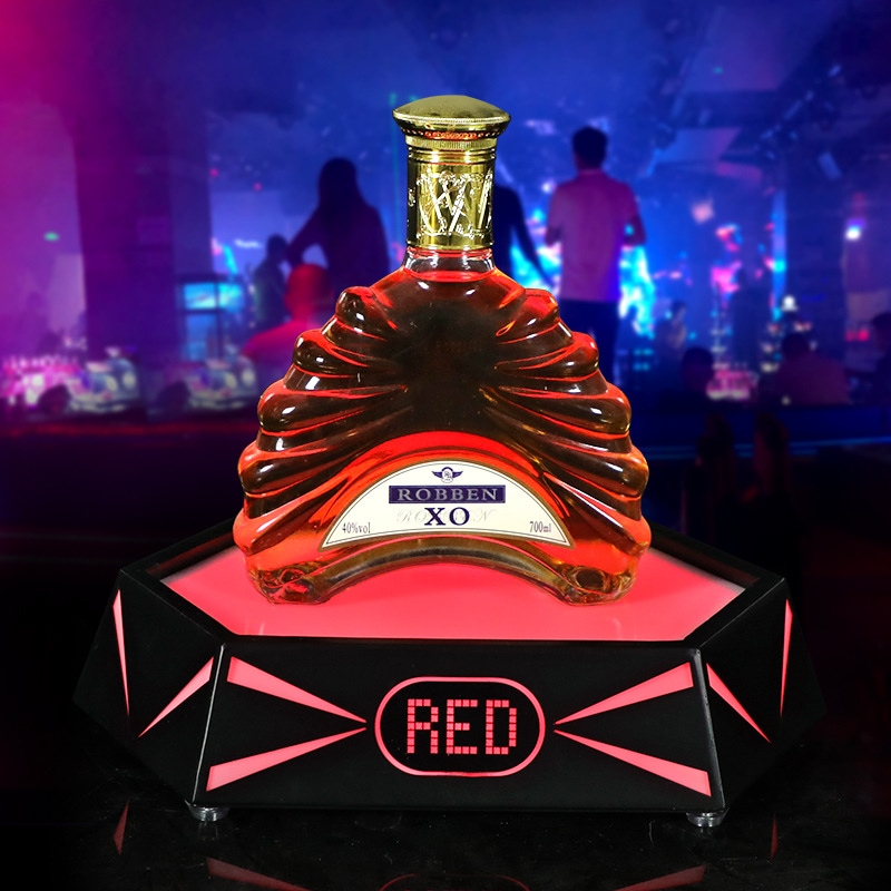 Led明るいワインシートバーテキーラメタルワインラックktvワインシャンパンベース六角形プレイrack