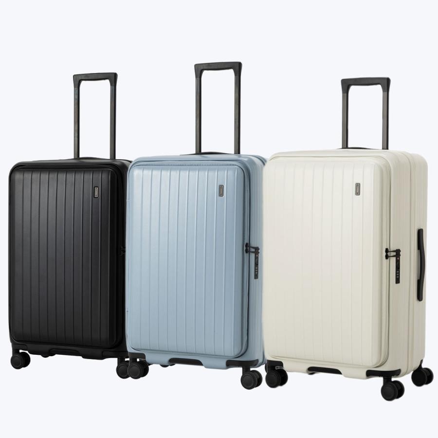 1年保証 スーツケース TOMARU L キャリーケース Lサイズ 大容量 フロントオープン 拡張 深型 横開 85L 94L ストッパー付き 軽量 静音 縦開き 旅行 15,620円