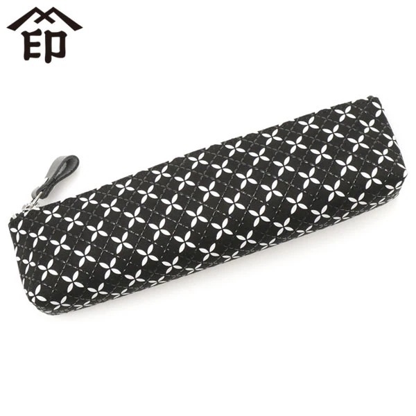 筆箱 そよか ペンケースA 本革 鹿革 革 ペンケース レザー 漆 軽量 上原勇七 甲州印伝 七宝繋ぎ 和柄 上品 日本製 レディース 8816