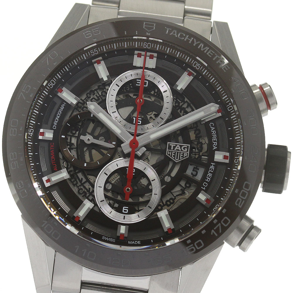 タグホイヤー TAG HEUER CAR201U-0 カレラ Cal.ホイヤー01 クロノグラフ 自動巻き メンズ 極美品 箱・保証書付き_838647【中古】