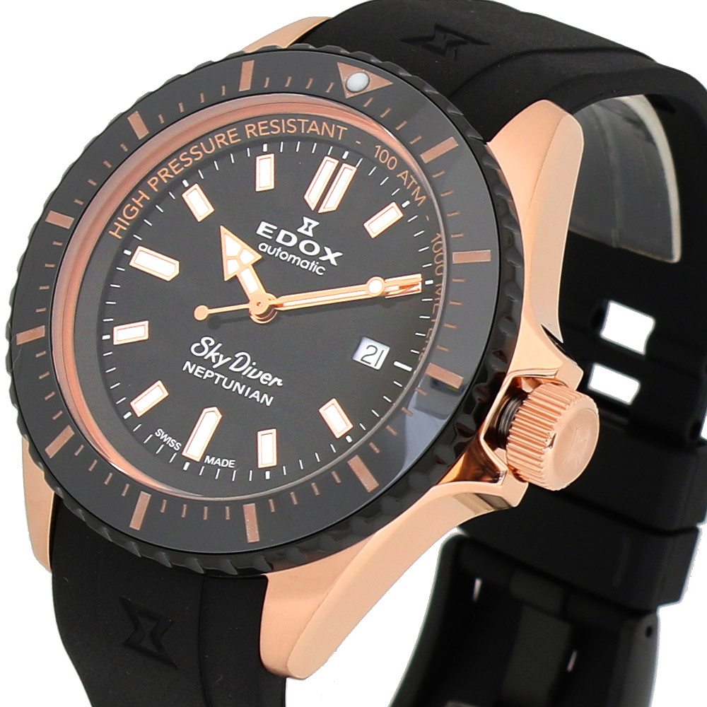 最安値級価格 腕時計 80120-37RNNCA-NIR メンズ スカイダイバー ネプチュニアン オートマティック NEPTUNIAN AUTOMATIC 自動巻き ブラック メンズ腕時計