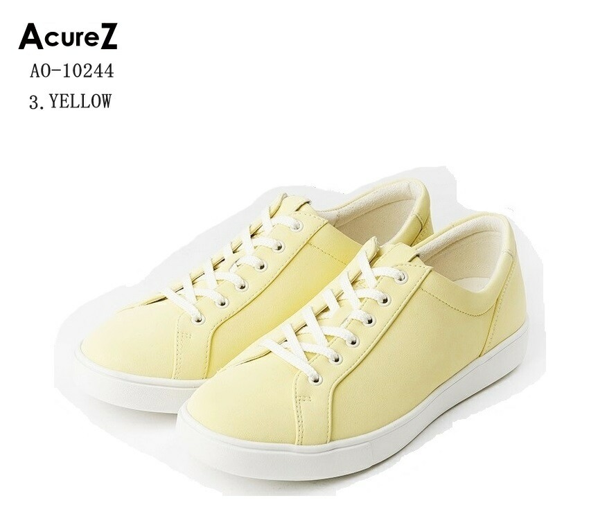 (アキュアーズ)AO10244 AcureZ カジュアルウォーキングコートスニーカー レディス 母趾にやさしいスニーカー フィット感good キレイ色スニーカー