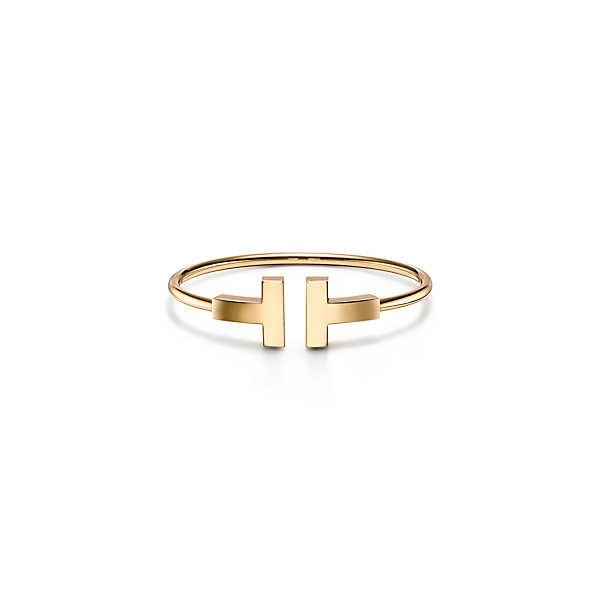 国内発送 ティファニー TIFFANY スモール ワイヤー Tモチーフ 18K