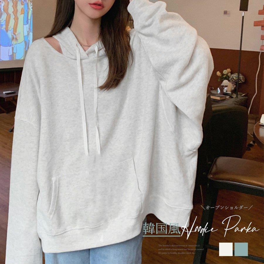 フード付きtシャツ レディース 韓国風 バレンタイン プレゼント