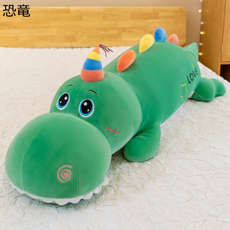 抱き枕 縫いぐるみ 恐竜 携帯枕 背あて 刺a付き かわいい 萌えグッズ 気持ちいい 癒し系 創造的 もふもふ 柔らかい 肌触り キッズ 男女共用 贈り物 店飾り 雑貨 オフィス用品 綿 90-160