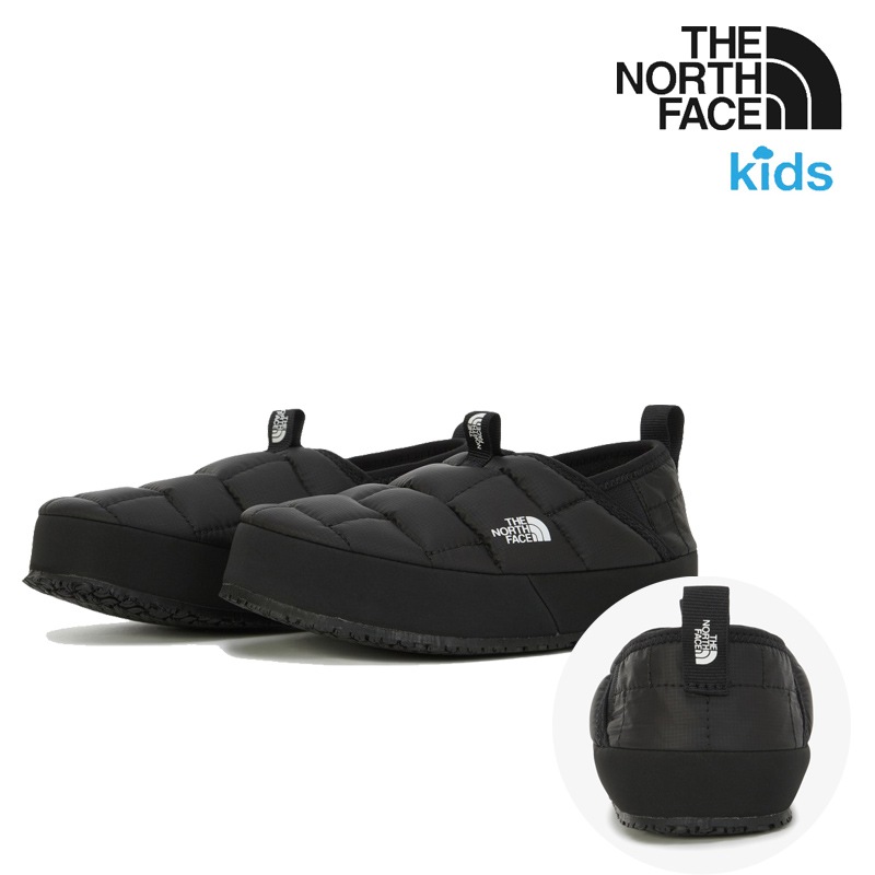 NS85R95S KS THERMOBALL TRACTION MULE II 撥水 リサイクルPET フリースライニング 折りたたみヒール 屋内外グリップ あたたか スリッポン キッズ 軽量 保温性