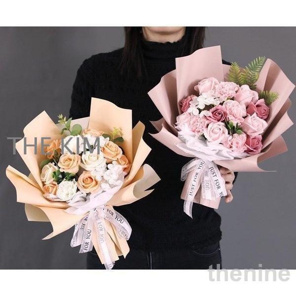 タイムセールソープフラワー花束花弁ブーケギフト石鹸のお花soapflowerボックス薔薇ひまわり向日葵ローズプレゼントお祝い2026年花母の日ソープフラワー花束花弁ブーケギフト