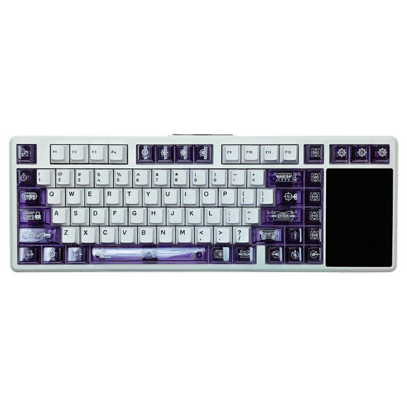 AULA　L99 Purple 画面付きゲーミングキーボード / 3.98インチ IPSフルカラーディスプレイ付 / Caramel Latte Switch　L99JCL-PW