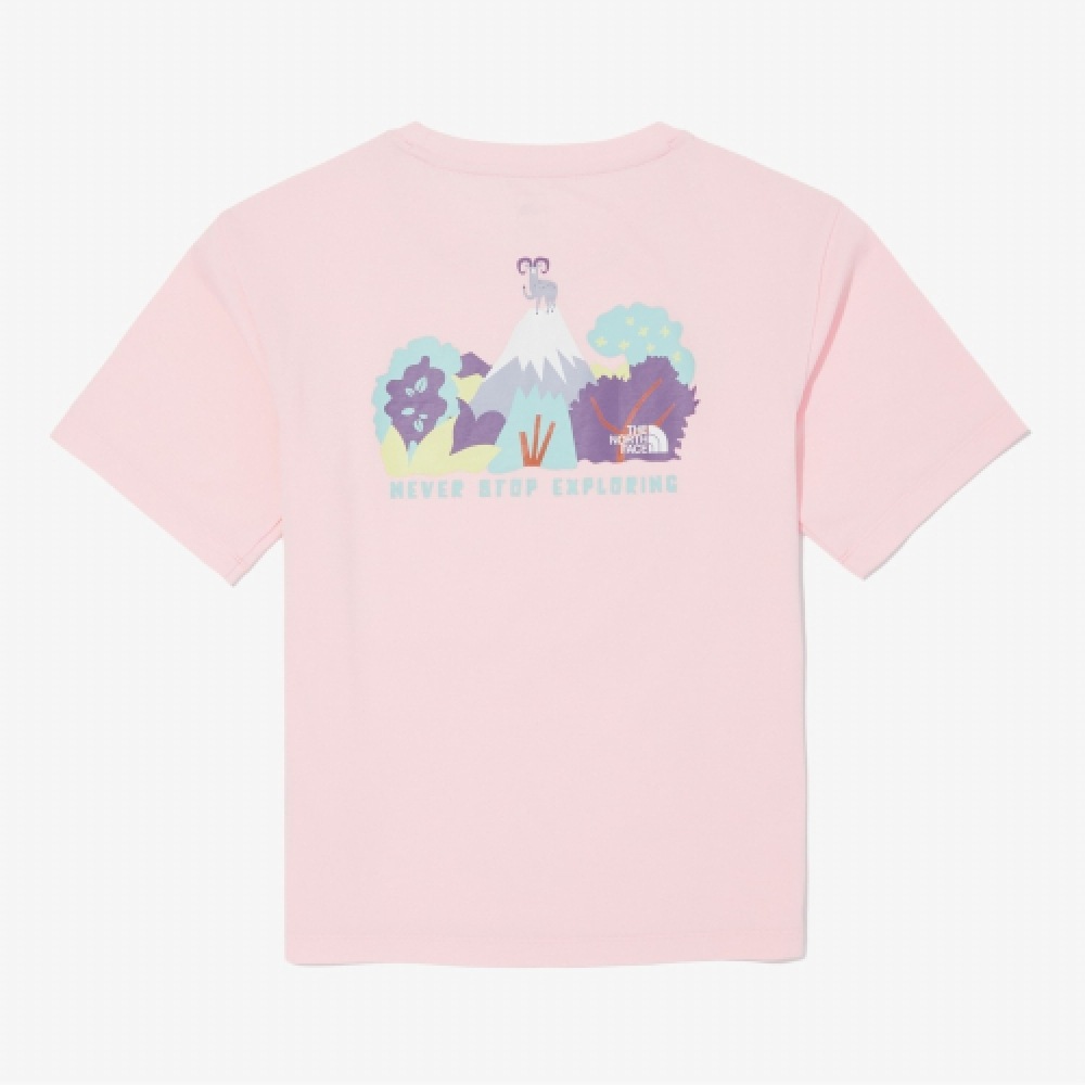ザ・ノース・フェイスキッズワイルドエクスプロアショートスリーブラウンドTシャツ NT7UQ09V_PAP 5,289円