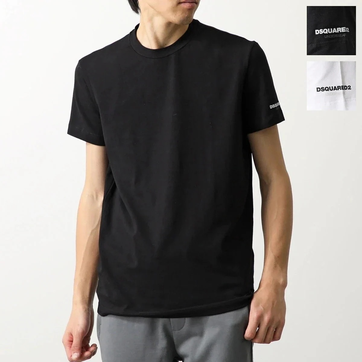 DSQUARED2 ディースクエアード Tシャツ 【1枚単品】 DCX350060 DCX250070 メンズ 半袖 クルーネック カットソー アンダーウェア