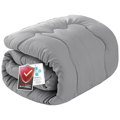 他サイト： Matdeco 掛け布団 シングル 冬 オールシーズン かけ布団 洗える SEK衛生認証 抗菌防臭 防ダニ 肌布団 吸水速乾 暖かい 掛けふとん 軽量 春秋冬用 約1.6KG 無地 150x210cmの商品画像