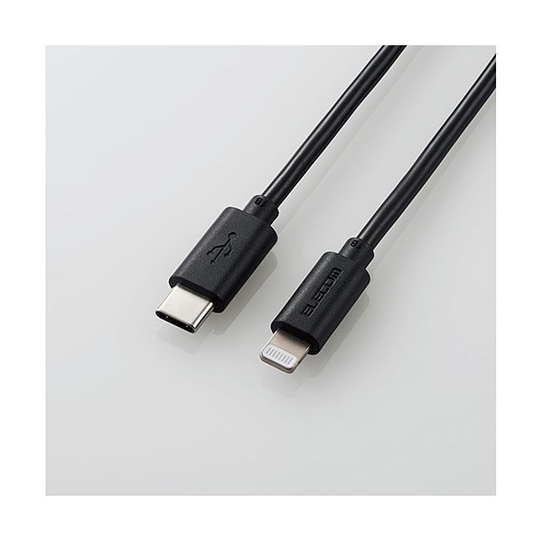 人気カラーの to USB-C MPA-CL15BK エレコム Lightningケーブル ブラック スタンダード 充電ケーブル・充電器