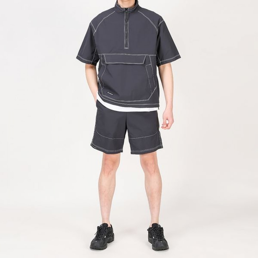 [Juans] ジッパーアノラック 5パートショーツストリートカジュアルセット PWJP3146