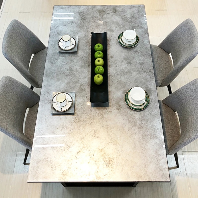 ダイニングテーブル ガラス 国産 耐熱200度 9H硬度 150 大理石風 単品 4人掛け （エレノア) 国産天板 4人用 4人掛け 北欧風 木製 ダイニング テーブル 食卓テーブル おしゃれ