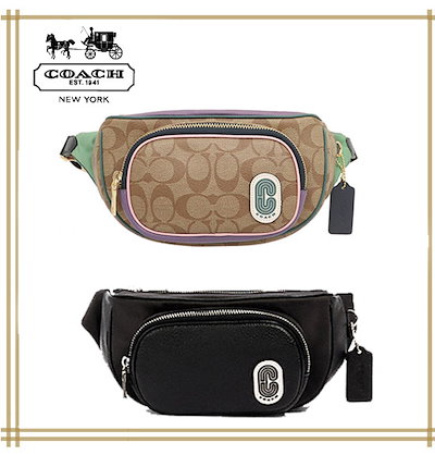 Qoo10 Coach COURT BELT BAG F9101