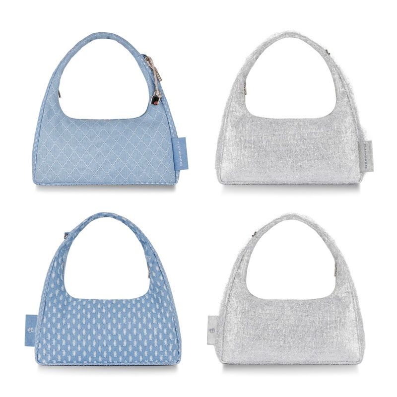 23年の人気新作 [ REMY ] DENIM / SILVER 収納感の良いショルダーバッグ