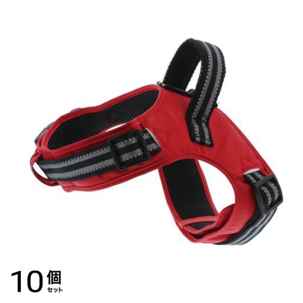 ペティオ ラブハーネス S 小型犬用胴輪 レッド 1個入 (W56437) 10個セット