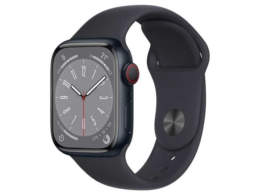 Apple Watch Series 8 GPS+Cellularモデル 41mm MNHV3J/A [ミッドナイトスポーツバンド]