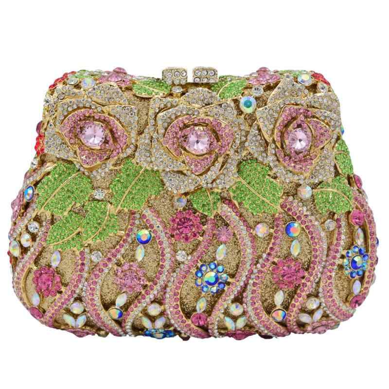 レディース 鞄 カバン バック ファッション オシャレ アイテム 小物 ローズ ディナーバッグ パーティー クラッチ バッグ