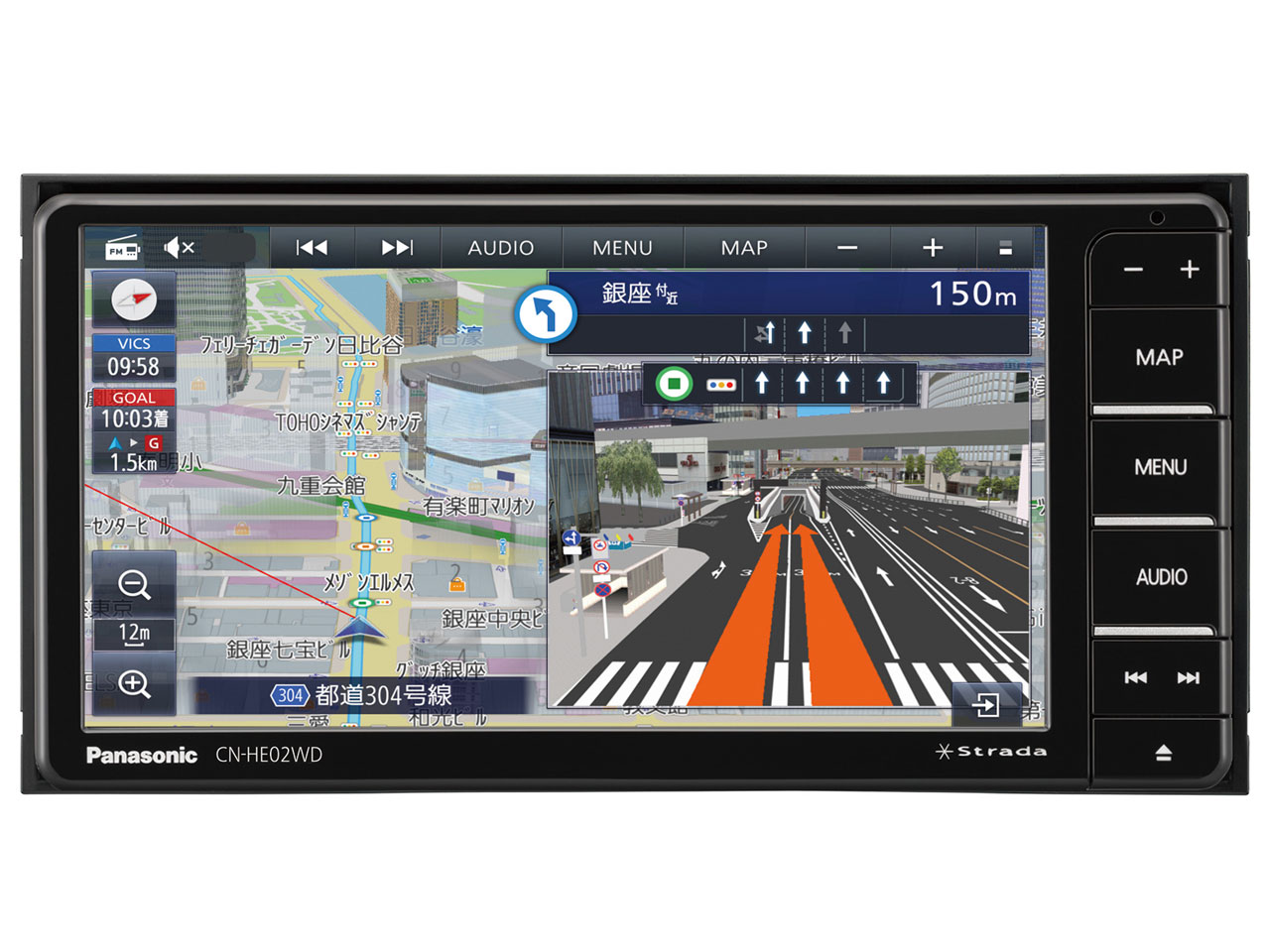 （特価）パナソニック ストラーダ CN-HE02D 美品 Qoo10] パナソニック ストラーダ CN-HE02WD : カー用品