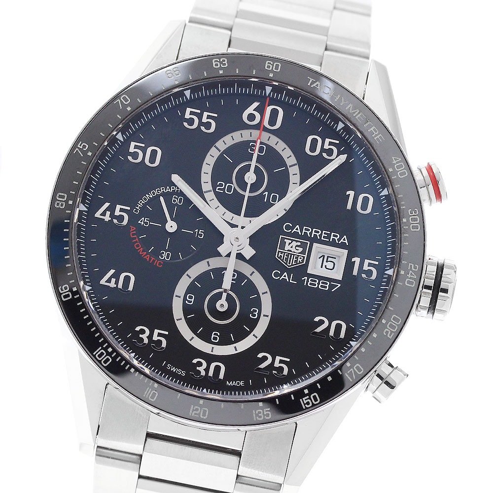 タグホイヤー TAG HEUER CAR2A10.BA0799 カレラ キャリバー1887 クロノグラフ 自動巻き メンズ 保証書付き_954823【中古】