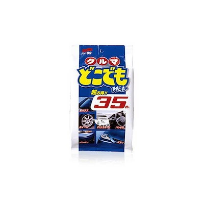 他サイト： SOFT99 ( ソフト99 ) ボディクリーナー クルマどこでもWet 35枚入 02048の商品画像