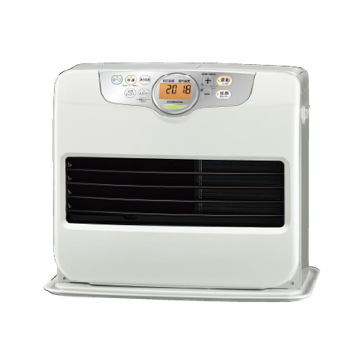 【在庫有・即納】コロナ CORONA 石油ファンヒーター FH-G5724BY(W) シェルホワイト 木造15畳/コンクリート20畳まで 通常点火65秒 暖房