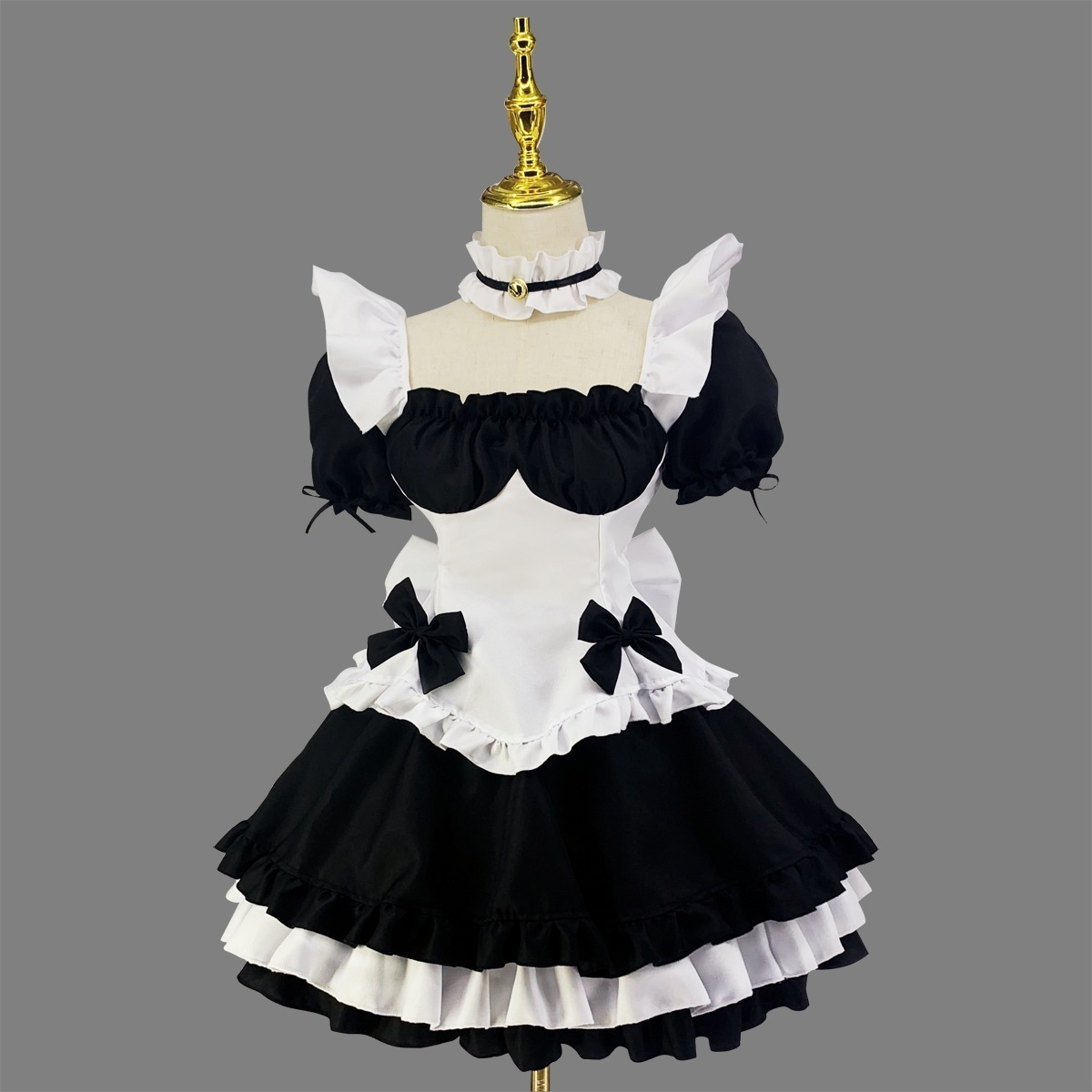 游び衣装コスプレ奇迹暖暖游世界白黒チョコレートメイド服lolitaプリンセスドレス