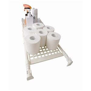 (10個セット) セキスイ 突っ張り棚/突っ張りラック (超強力) 取付幅6594cm メッシュ棚タイプ フック付き