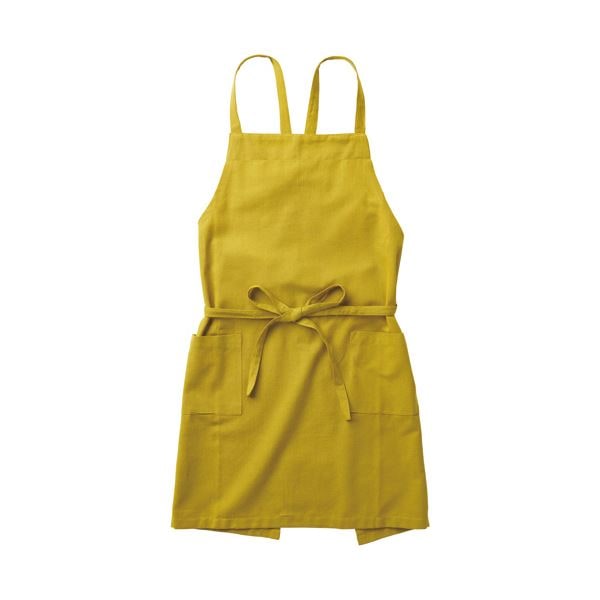 （まとめ） レップ ソルエプロン イエロー 1着 [x5セット]