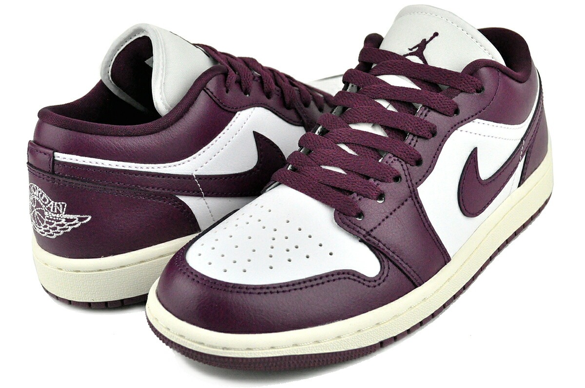 ウィメンズ エアジョーダン 1 ロー ホワイト ボルドー セイル dc0774-161