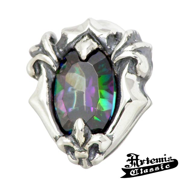 アルテミスクラシック Artemis Classic ミスティック シールド スタッド シルバー ピアス アクセサリー RD メンズ 1個売り 片耳用 ACE0132