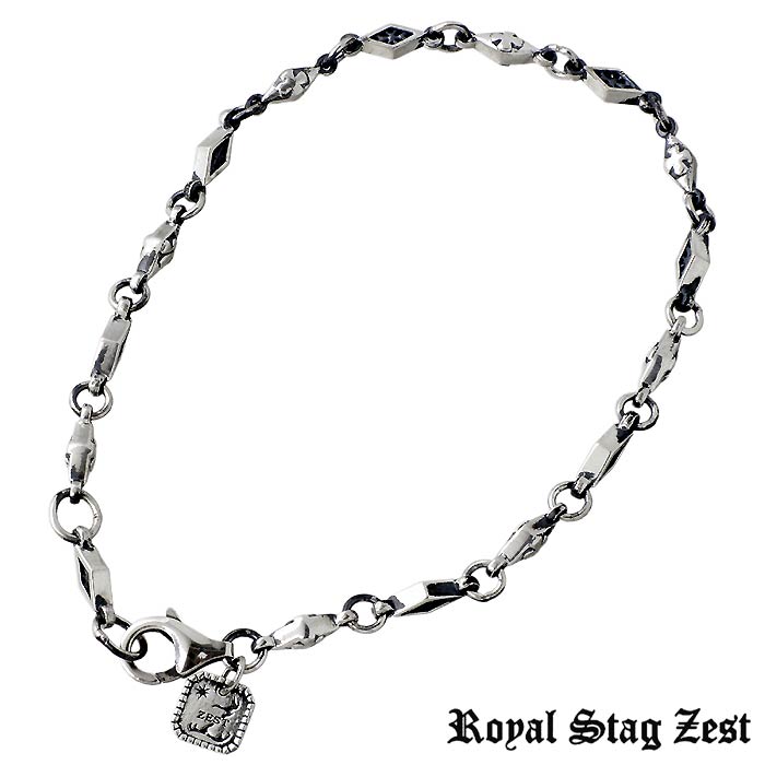 ロイヤルスタッグゼスト Royal Stag シルバー ブレスレット 菱形