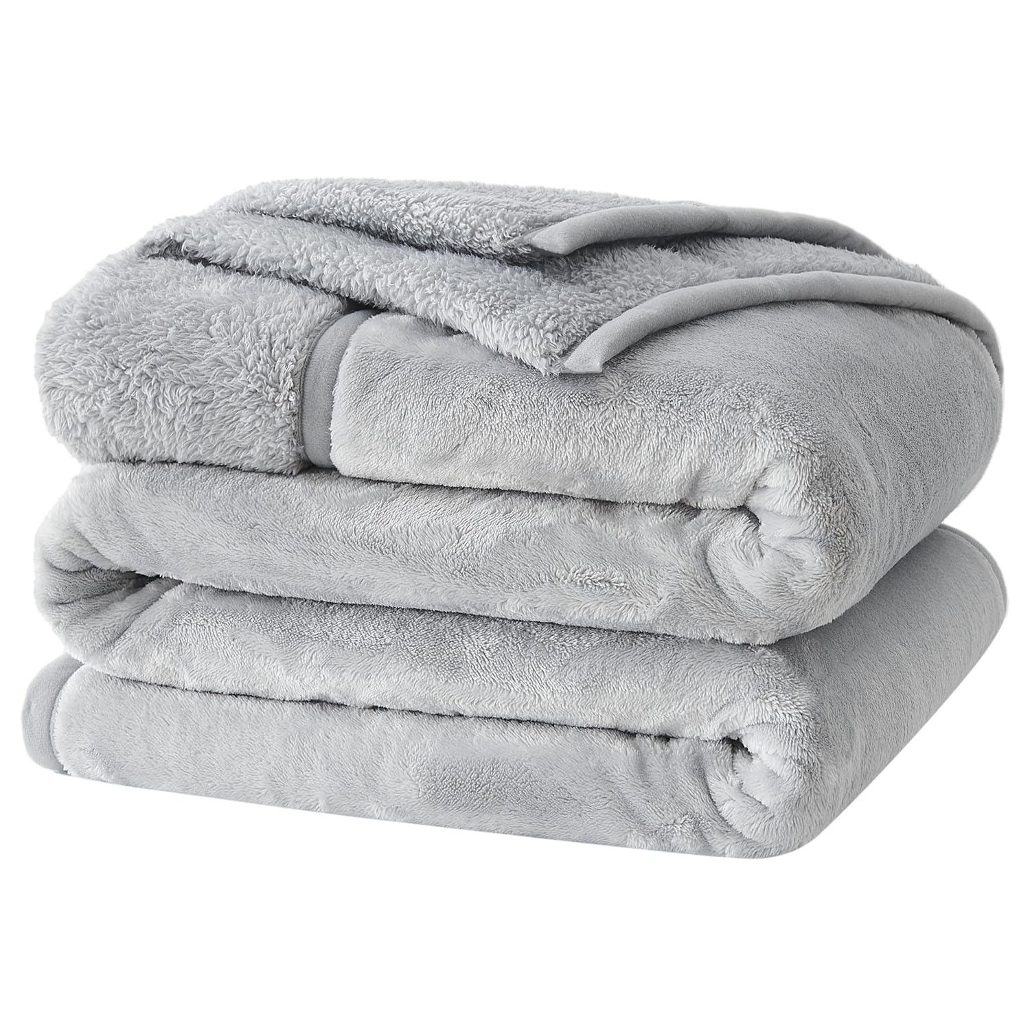 クモリ(Kumori) 2枚合わせ 厚手 毛布 クイーン 冬用 あったか 中綿入り 襟付き ブランケット フランネル 三層構造 吸湿発熱 もうふ 保温 軽量 ふわとろ 掛け毛布 洗える 毛抜けない 静