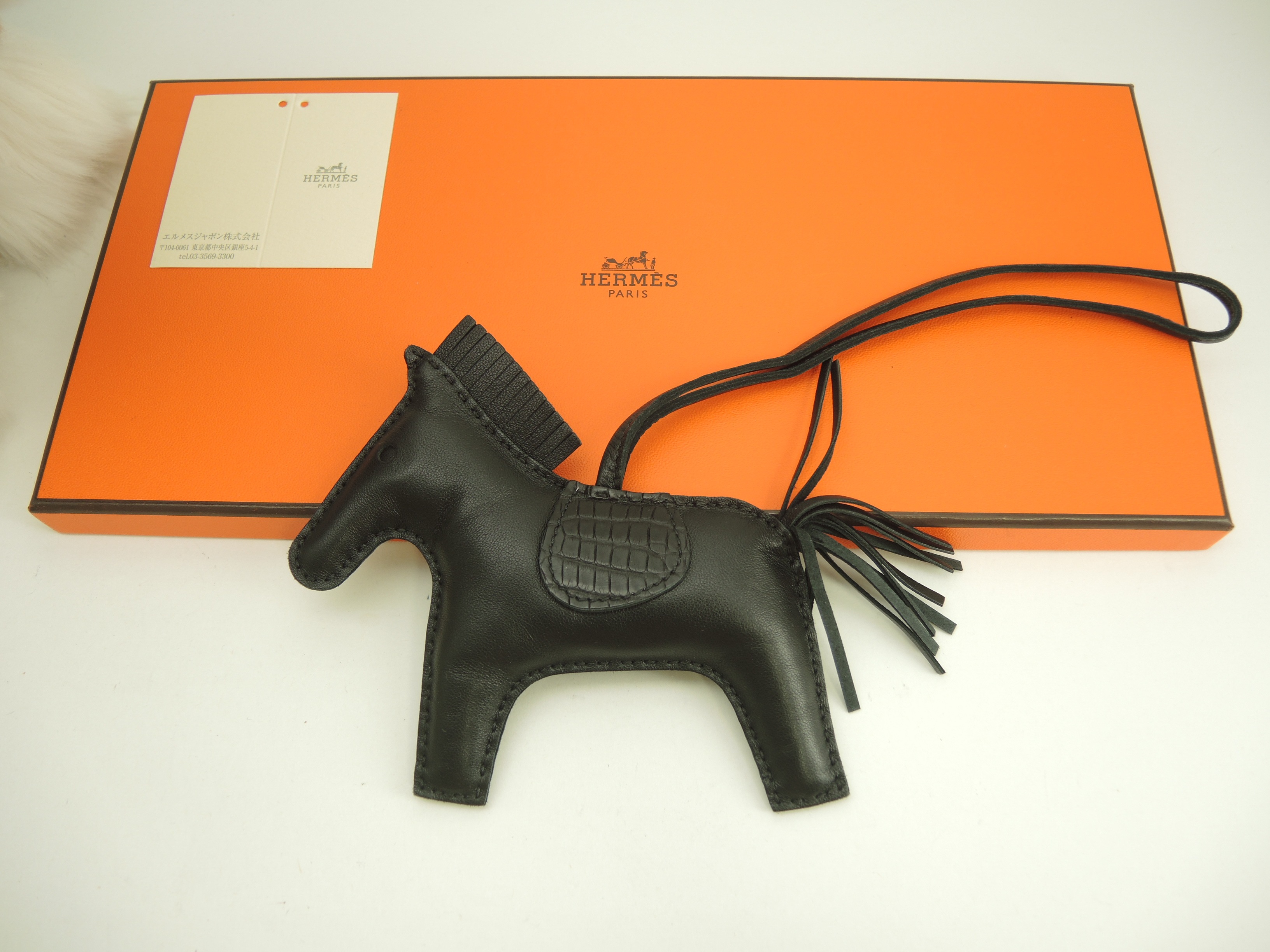 ロデオMM アニューミロ/アリゲーター 黒 バッグチャーム 新品@Y 5