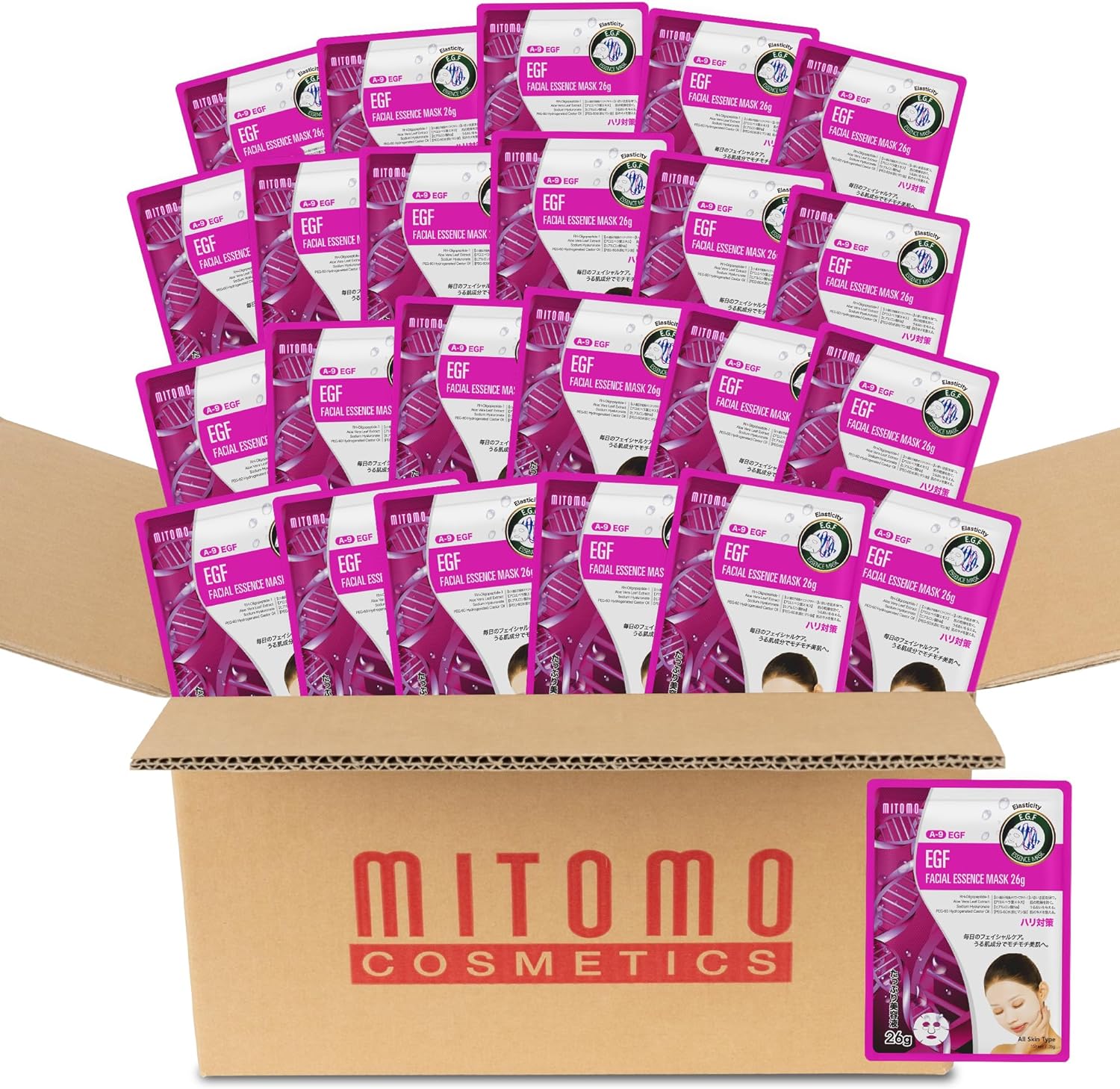 EGF 美容シートマスク/800枚x1セット＝800枚/美容液/スキンケア 潤いマスクパック[MTSS00516-A-9x080]