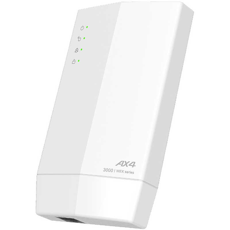 BUFFALO　無線LAN中継機 11ax/ac/n/a/g/b 2401＋573Mbps ［Wi-Fi 6(ax) /IPv6対応］　WEX-3000AX4