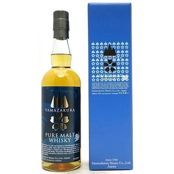 ピュアモルトウイスキー 山桜 笹の川酒造 48度 箱付 700ml ウイスキー ^YASSPMJ0^