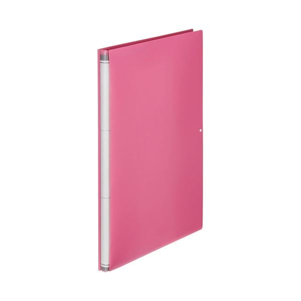 （まとめ）TANOSEE 背幅伸縮フラットファイル（PP表紙） A4タテ 1000枚収容 背幅15115mm ピンク 1冊 10セット 6,180円